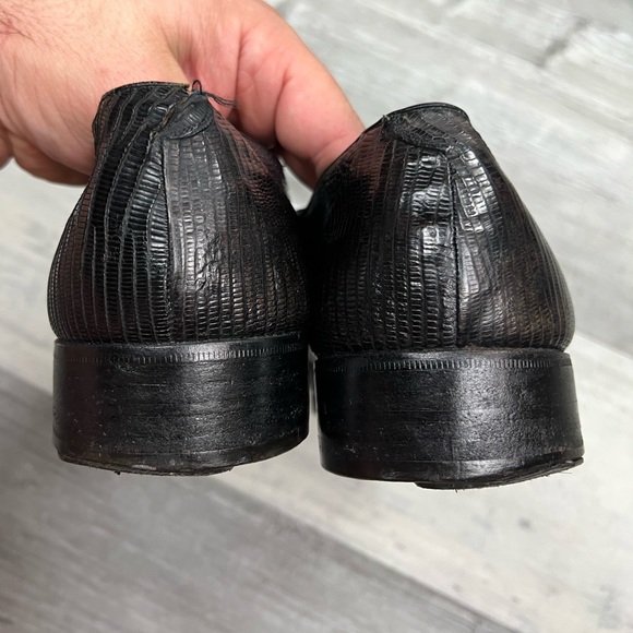 Traversi of Fratelli Dark Brown Lizard Skin Oxfords 9.5 D - Picture 5 of 11